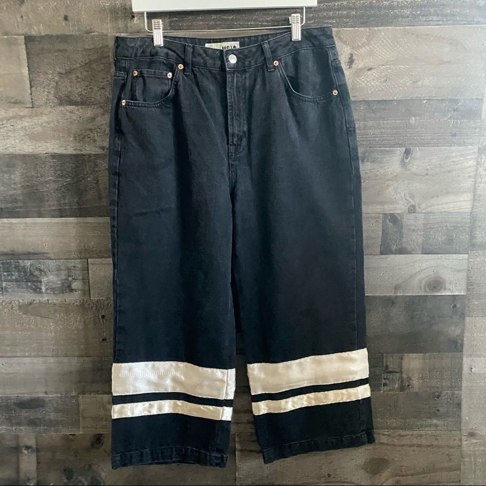 TopShop Moto wide leg jeans 34W retro grunge y2k streetwear